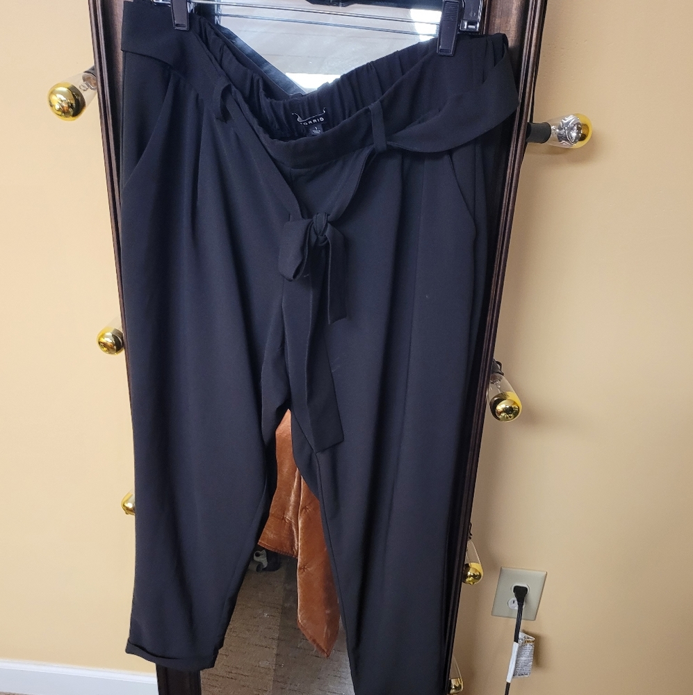 Torrid Black Tapered Stretch Pants
